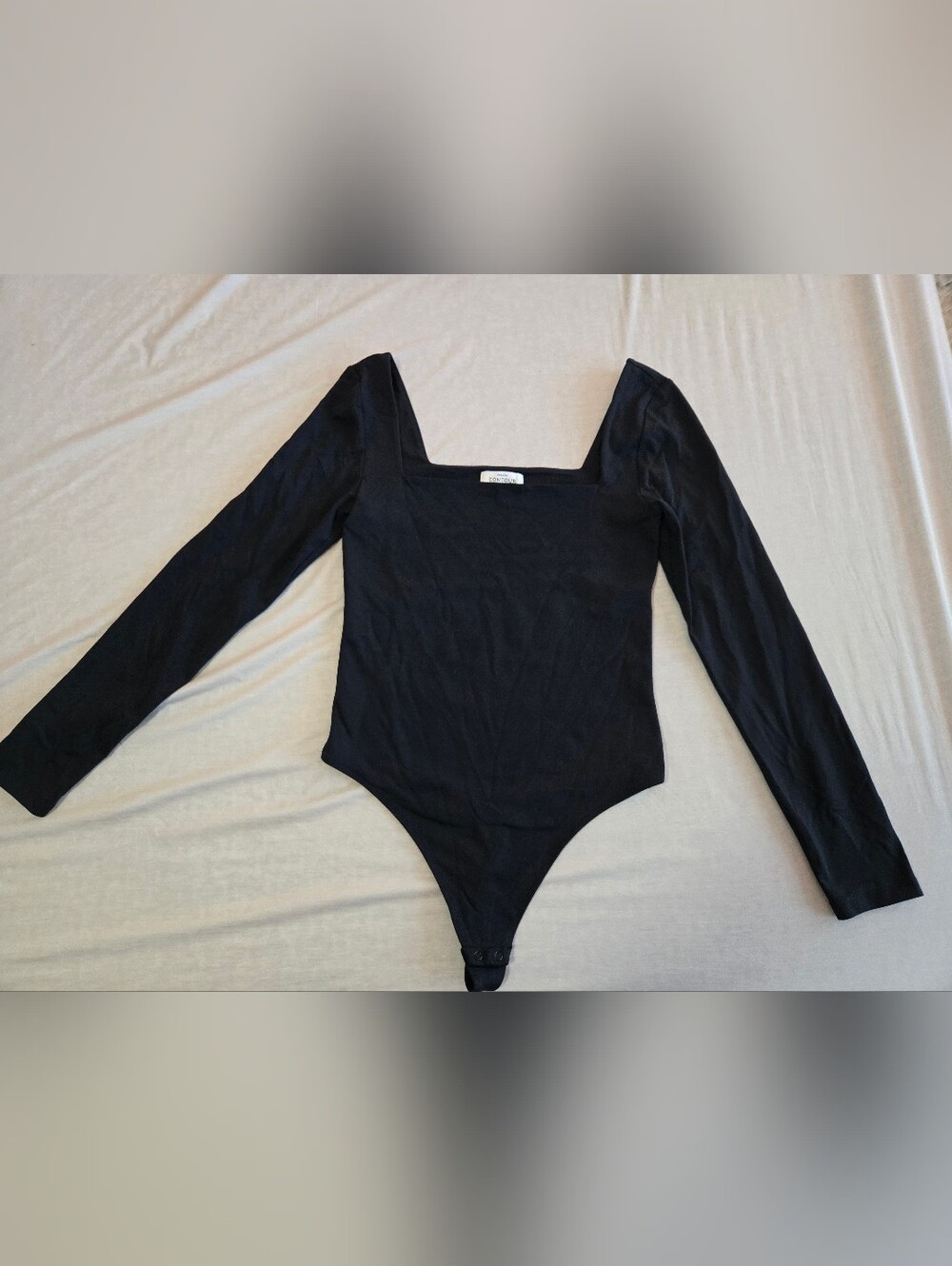 Aritzia Babaton Contour Square Neck Bodysuit Black